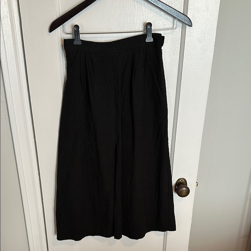 First Rite Black Pleated Skirt, XS